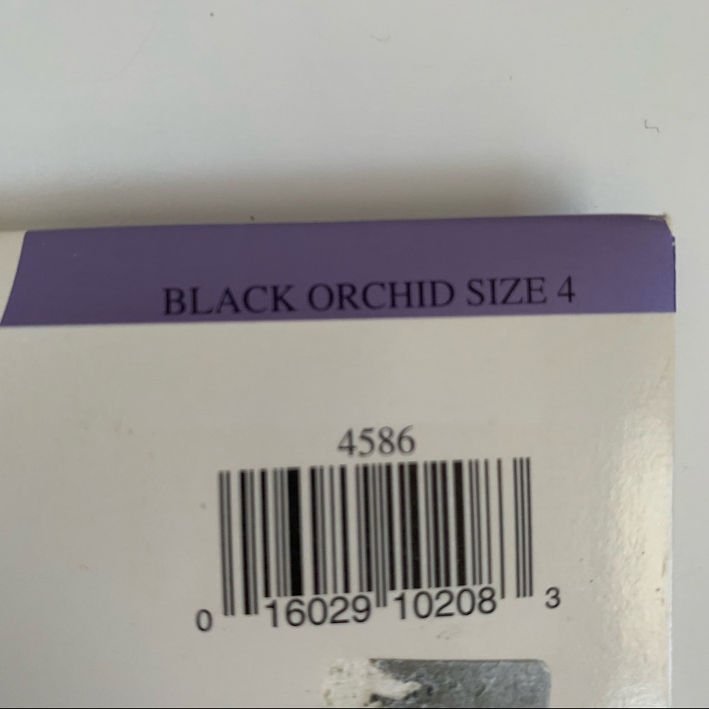 Christian Dior Vintage Pantyhose Black Orchid Size 4 - Picture 3 of 12